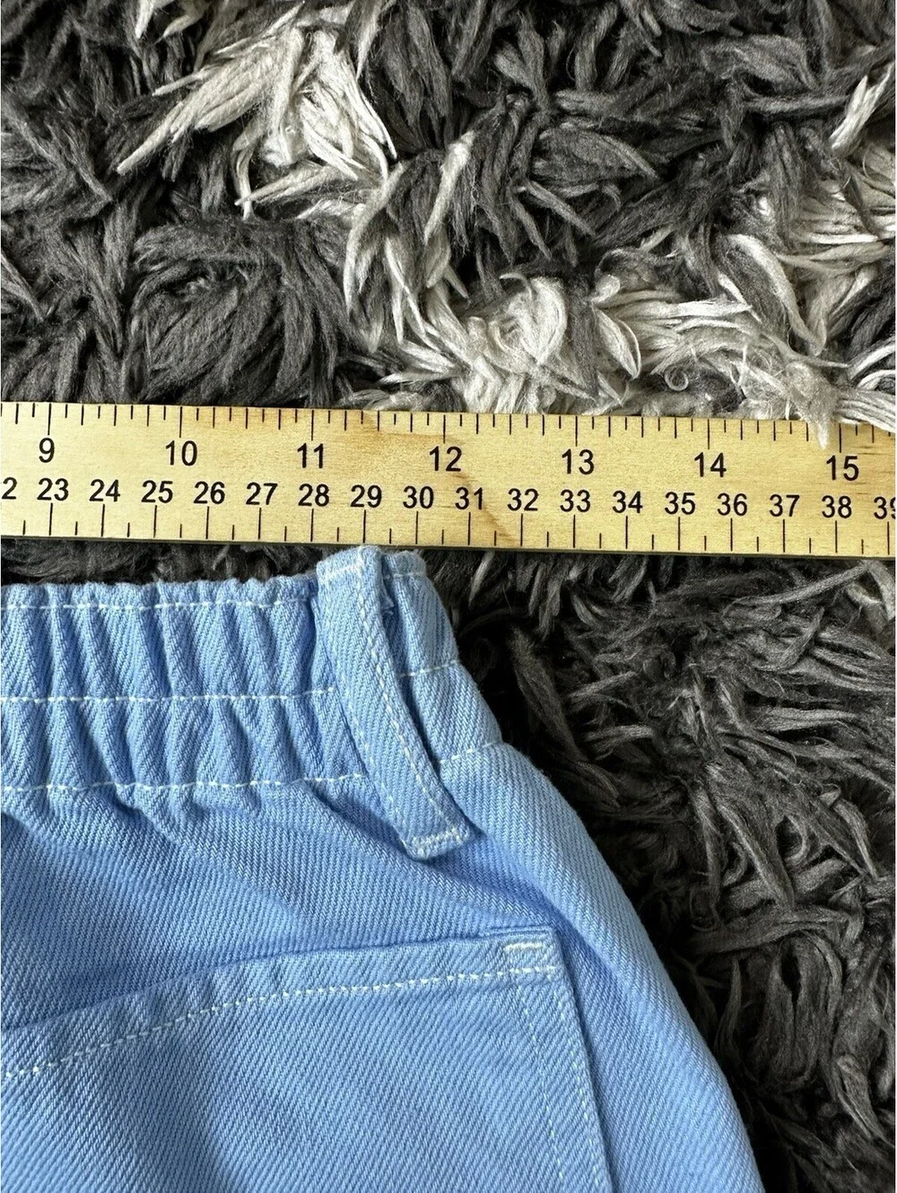 NWT Old Navy High Rise Baggy Wide Leg Pants Light Blue Girls Size Large 10 Plus
